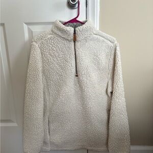 Katydid Cream and Gray Sherpa Jacket